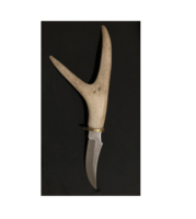 Fait à la main corne de cerf Turquoise poignée Camping en plein air survie tactique couteau de chasse poignée unique prix bon marché