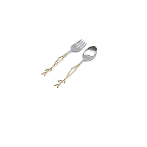 Latest New Flower Design Flatware Set for Home Best Quality Coffee Spoon and Fruit Fork With Shiny Polish at Wholesale Price - Product Image 4