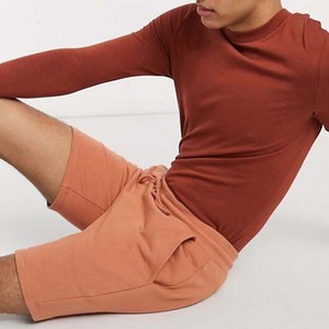 Pantalones cortos deportivos de algodón OEM para hombre, pantalones cortos deportivos de vellón cómodos para correr, pantalones cortos de sudor personalizados de secado rápido en todos los tamaños - Product Image 3