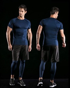 Athletic Wear Men Sport Fitness Bodybuilding Gym t <b>Shirt</b> <b>Compression</b> <b>Shirts</b> - Product Image 3