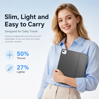 Étui clavier magnétique ultra-fin pour tablette avec pavé tactile, rechargeable, pour marque privée, compatible OEM/ODM