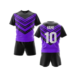 Nouvelle arrivée Uniforme de rugby unisexe Design personnalisé Vêtements d'entraînement respirants Ensemble uni double pour adultes Vêtements de rugby et de football - Product Image 6