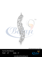 Balaji Metals Garde-corps de balcon et d'escalier sans cadre en fonte gris moderne de qualité supérieure, robuste, garantie 5 ans, résistant à la rouille, à l'eau et aux UV