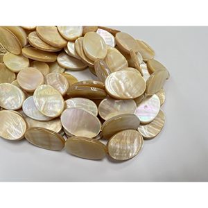 Cuentas de Concha Ovaladas Planas - Cuentas Sueltas - Product Image 2