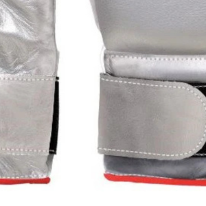 Gants de boxe professionnels en cuir rouge argenté, poignet à velcro, gants d'entraînement et de sparring pour hommes et femmes - Product Image 6