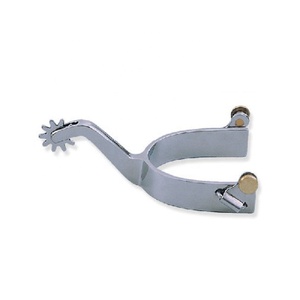 2025 Western Spur Band con 10 dientes SB Rowel No.4 Bits y espuelas ecuestres duraderas para montar a caballo - Product Image 4