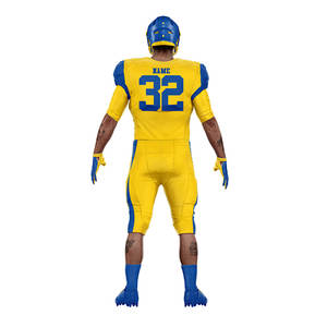 Ensemble d'uniformes de football américain personnalisés Tissu en maille respirant Kit de maillots de l'équipe pour jeunes et adultes - Product Image 3