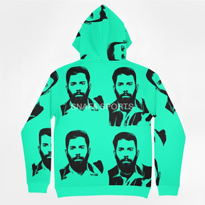 Sudadera con Capucha de Alta Calidad para Hombre, Transpirable, con Estampado Asali, Cierre de Cremallera, Felpa Gruesa, Corte Regular - Product Image 2