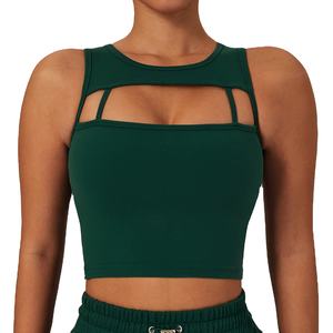 Venta al por mayor personalizado verano deportes sujetador niñas sin costuras deporte entrenamiento sujetador logotipo personalizado elegante gimnasio superior sin costuras sujetador para las mujeres - Product Image 1