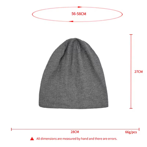 Fashion Thick Stretch Skull <b>Slouchy</b> Caps Custom Crochet Knit <b>Beanie</b> <b>Hats</b> - Product Image 2