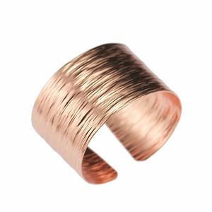 2024 American Popular 4mm Austria <b>Hammered</b> Cuff Wrap Seattle spring copper Cuffs Made in Handmade Vintage Copper Jewelry - Product Image 2