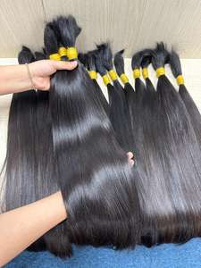 Paquets de cheveux vietnamiens bruts vierges de haute qualité 8 pouces miroir droit un donneur trames de cheveux humains et perruques grand Stock - Product Image 2