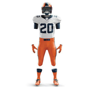 Uniforme de football américain sur mesure pour hommes, nouveau design, taille plus, respirant, en spandex/polyester, impression numérique, XL - Product Image 2