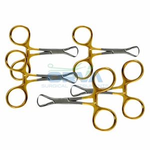 Venta al por mayor, pinzas para toallas Backhaus, fórceps de 5 pulgadas, acero inoxidable de grado alemán, acabado de arena, fórceps para sala de cirugía - Product Image 6