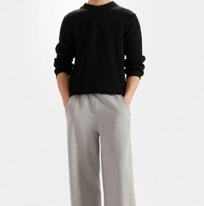 Suéter de punto unisex con relieve para mujer, estilo casual, cuello redondo, personalizado, con cremallera y botones, manga larga, para otoño - Product Image 3