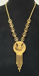 Oferta al por mayor Dubái: Collar con colgante chapado en oro de 24 quilates de 4 gramos, pulsera, anillo y pendientes de nueva colección con apariencia de oro laminado. - Product Image 2