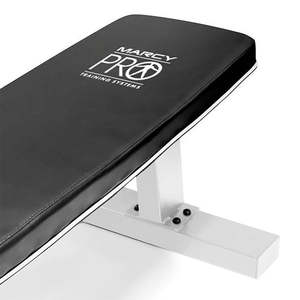 Marcy Adjustable Steel Metal Home Gym Workout <b>Bench</b> Modern Flat Board <b>Weight</b> Lifting Foldable Design for Exercise Fitness - Product Image 6