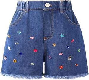 Ropa de marca azul corta, pantalones cortos de algodón puro de verano, pantalones cortos de mezclilla para hombre hechos en Pakistán - Product Image 2