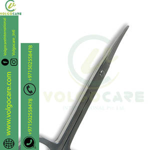 Premium Curved and Rounded Nose Hair Scissors for Men, 2 <b>PC</b> <b>Set</b> Nail Cuticle Manicure Scissors Shears Kit for Beard Mustache - Product Image 4