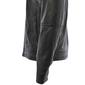 Chaqueta de Cuero Genuino, Chaqueta de Invierno, Diseño Personalizado, Venta al por Mayor, Color Sólido, MOQ Bajo, Chaqueta de Cuero Transpirable para Hombre - Product Image 6