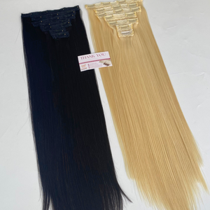 Clip sans couture de cheveux Remy de luxe de qualité supérieure en gros d'usine dans l'extension de cheveux 100% cheveux humains - Product Image 3