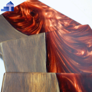 Produit chaud Sous-verres en bois de haute qualité Sous-verre en résine époxy Unique pour accessoires de table Vente en gros d'une usine du Vietnam - Product Image 3