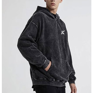 Sweat à capuche en molleton 100 % coton de haute qualité pour homme, hiver, écologique et respirant, coupe classique, décontracté, pour l'extérieur et le streetwear - Product Image 5