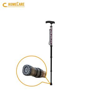 Béquilles orthopédiques télescopiques modernes en aluminium à 5 sections, antidérapantes, mains libres, avec poignée en T, légères, de type canne de marche, OEM Taïwan - Product Image 2