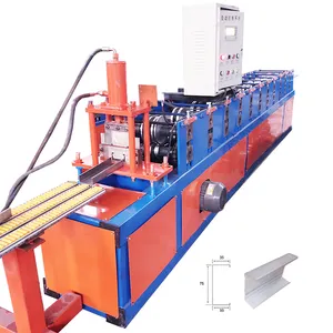 Universal single&double head C Shape Roll Forming Machine Gutter Roll Forming Machine