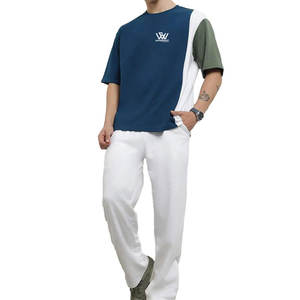 Pakistan Made High Quality Custom Logo T-<b>Shirts</b> & <b>Trousers</b> Wholesale Cheap Price Breathable T-<b>Shirts</b> & <b>Trousers</b> - Product Image 1