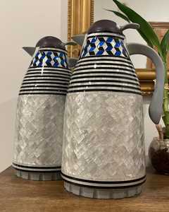 Bouilloire à boissons élégante de luxe de style arabe avec poignée marmite incrustée de MOP faite à la main - Product Image 2