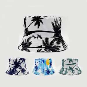 Chapeau de pêcheur double face personnalisé en toile respirante motif cocotier pour hommes et femmes – Tendance, anti-UV, idéal pour la pêche quotidienne et les loisirs en extérieur - Product Image 6
