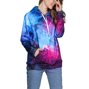 Wholesale Custom Multi Colors Women Sublimation <b>Print</b> Hoodie Hip Hop Style Streetwear Sublimation Hoodie For Women - Product Image 1