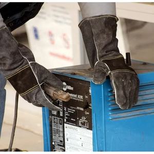 XL ANSI Certified Nitrile Safety <b>Gloves</b> Custom <b>Long</b> Sleeve Welding <b>Gloves</b> Anti-Cut Fire Proof Features Leather Material - Product Image 6