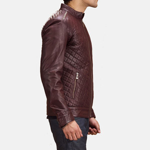 Chaqueta de cuero de hombre de alta calidad con logotipo personalizado nuevo estilo cremallera moda invierno exterior con diseño personalizado - Product Image 3