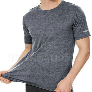 Men's Fitness Oversized T Shirts Wholesale Custom Logo Print New Design Cotton Gym <b>Running</b> Sports Wear Knitted Fabric - Product Image 1