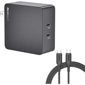 Nekteck 63W USB C caricatore da muro 45W alimentazione ricarica spina pieghevole 20V 25A uscita cortocircuito compatibile EU US UK - Product Image 4