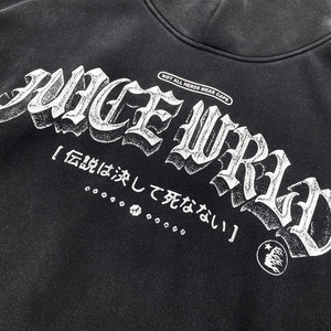 Sudadera con capucha Y2K para hombre con logotipo estampado de pantalla personalizado de moda, sudadera lisa de lana de algodón pesado, sudaderas con capucha lavadas Vintage de gran tamaño para hombre - Product Image 3