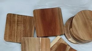 Juego de posavasos de madera hechos a mano de primera calidad Acabado de madera natural, protección duradera para té, café y Decoración de mesa elegante - Product Image 2