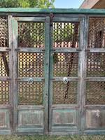 Antique vintage en bois fer Jali arc porte meubles de maison décor rustique pour porte d'entrée fabriqué à la main temple indien récupération
