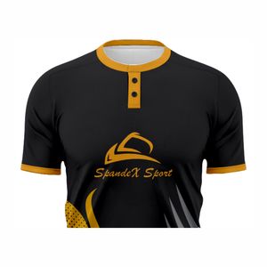 Custom High Quality Baseball Shirts Mesh Baseball Uniform <b>Embroidery</b> Logo Name unisex Youth Pullover Baseball Jerseys - Product Image 3