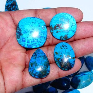 Shattuckite หินอัญมณีอัญมณีทรงหลวมรูปทรงผสมและอัญมณีธรรมชาติชั้นดีสำหรับการทำเครื่องประดับ - Product Image 6