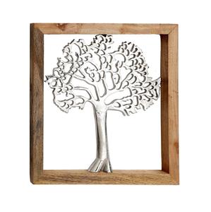 Une élégante sculpture d'arbre en aluminium embellit les intérieurs avec des branches artistiques et un attrait contemporain intemporel. - Product Image 4