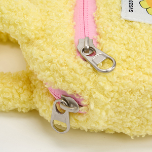 Lambswool Fashion Mini Handbag with Zipper Closure-Durable Lightweight & Foldable Portable <b>Bag</b> for Daily Use - Product Image 5