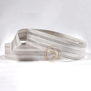 Encaje trenzado de satén de infantería en plata y oro, adornos de encaje trenzado al por mayor para uniformes y accesorios - Product Image 6