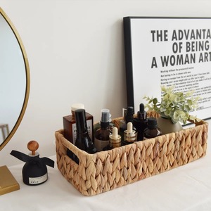 Boîte de rangement en jacinthe d'eau tissée à la main, boîte de rangement artisanale, écologique, naturelle, décoration intérieure et extérieure, vente en gros du Vietnam - Product Image 4