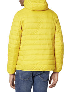 Blouson bombardier d'hiver noir coupe-vent coupe-vent d'hiver chauffant à capuche avec poche et logo personnalisé produit fini pour homme taille XL - Product Image 2