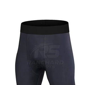 Pantalons de compression de sport à séchage rapide pour hommes, leggings d'entraînement de gym, pantalons de compression à haute élasticité pour hommes, leggings de fitness pour l'entraînement - Product Image 5