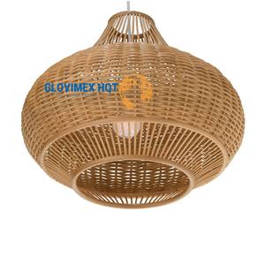 Abat-jour en rotin de jonc de mer de haute qualité, abat-jour tissé, taille et couleur personnalisables pour la maison, le café, l'organisation - Product Image 2