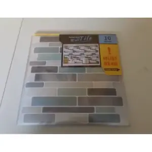 Longking ชุดกระเบื้องลายหินอ่อน10ชิ้นมีกาวในตัวสำหรับห้องครัว - Product Image 1